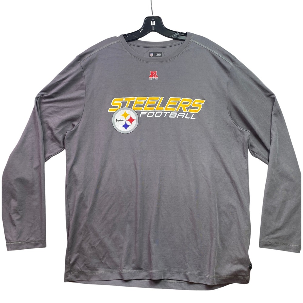Pittsburgh Steelers Shirt Mens Extra Large NFL‎ Football Spell Out Performance